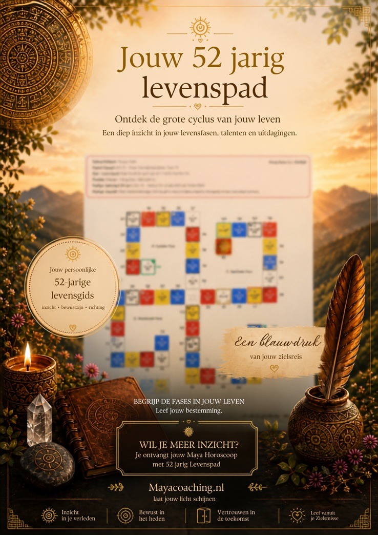 1). Jouw Maya Horoscoop met 52 Jarig Levenspad